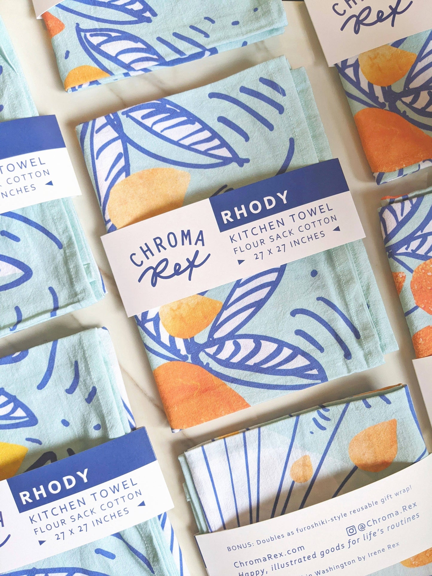 Chroma Rex - Rhody Kitchen Towel