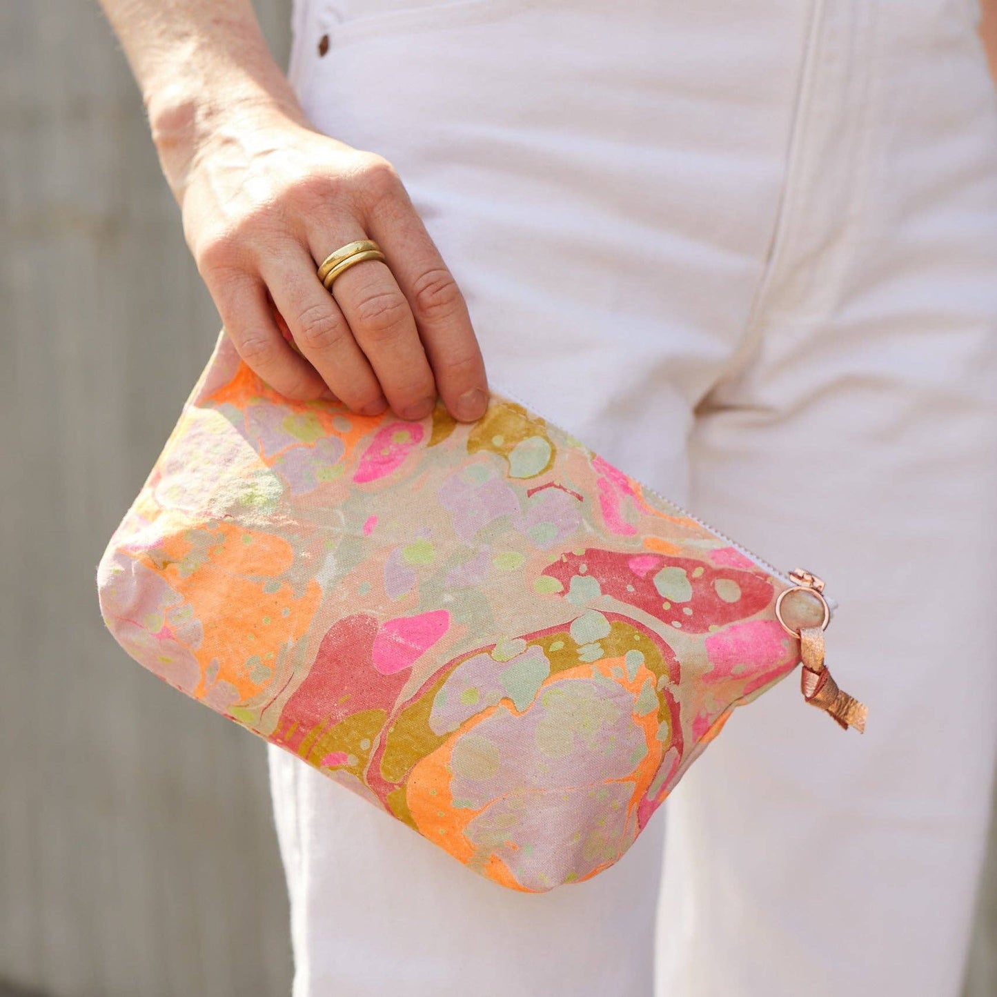 Love Mert Astral Marbled Pouch Garden Party Small