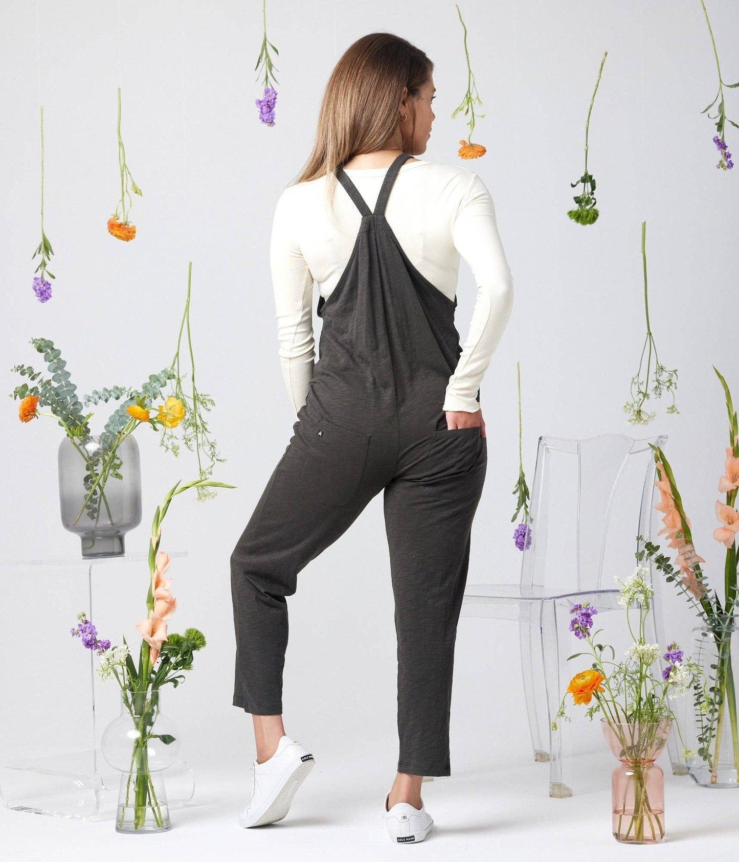 Rhythm Adjustable Overall: Retro Floral / M