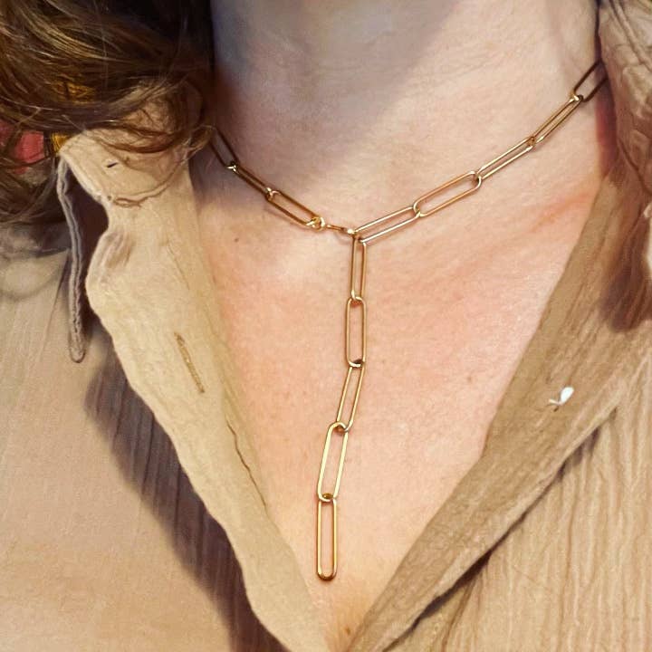 NK-431 | 2-Way Paperclip Chain or Lariat