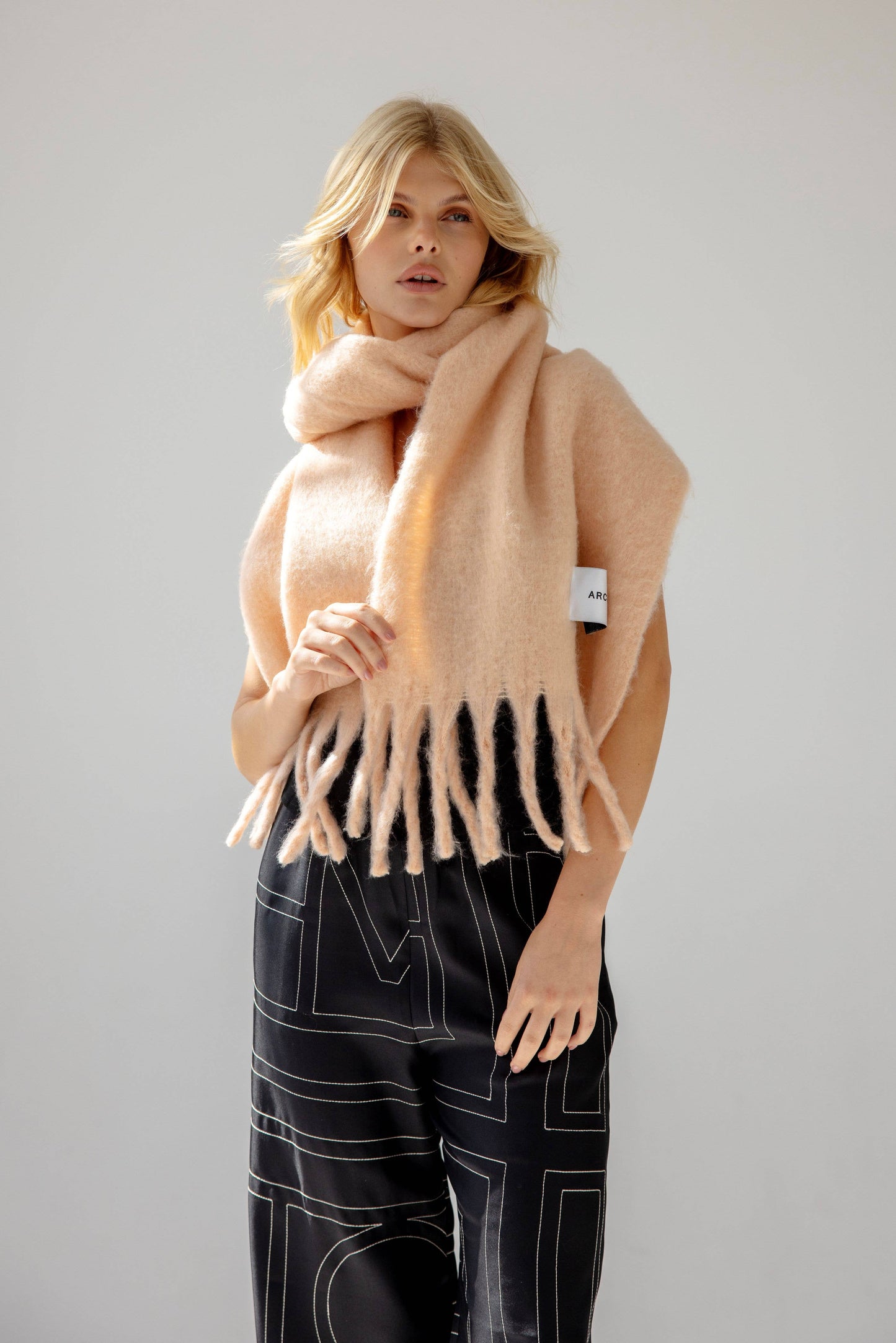 Arctic Fox The Stockholm Scarf - 100% Recycled - Pink Clay - AW24