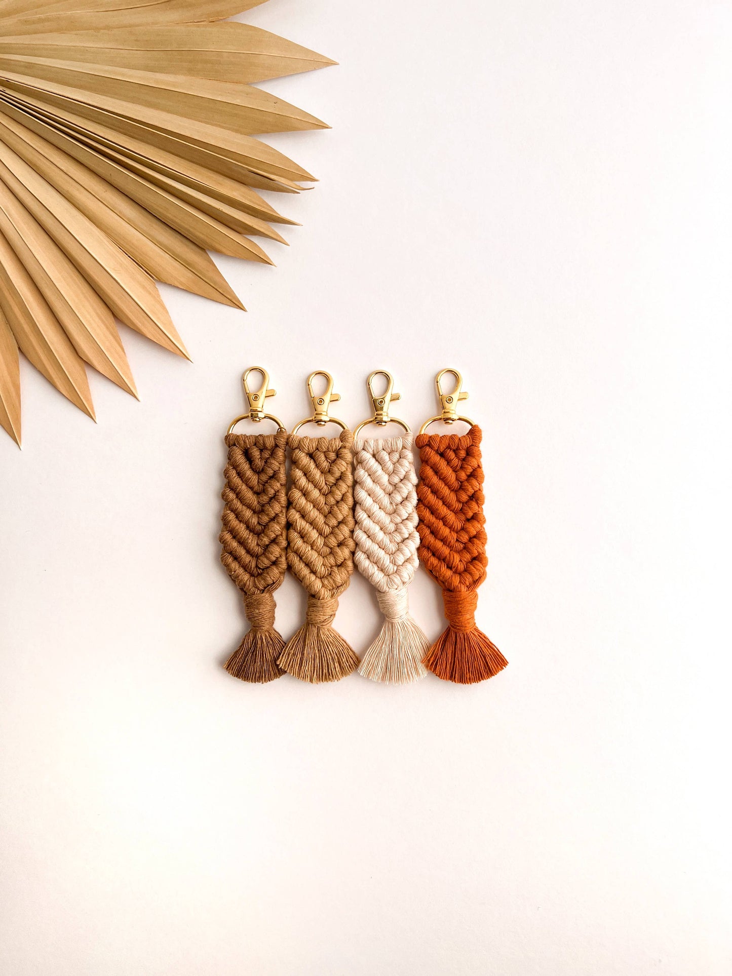 Meraki Macrame Keychain - Monochromatic | Boho Car Accessories
