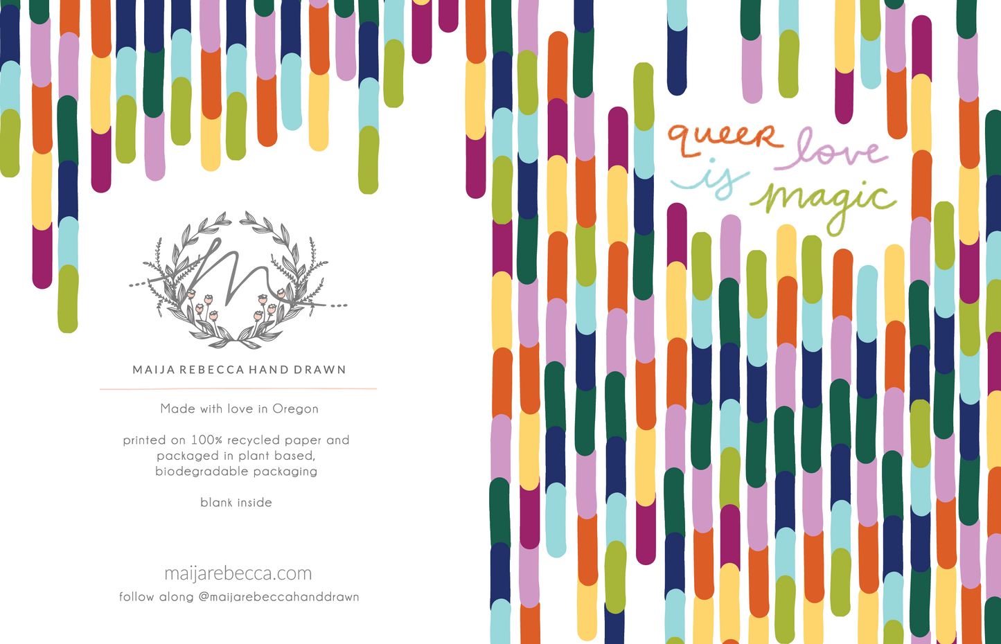 Maija Rebecca Handdrawn Queer Love is Magic
