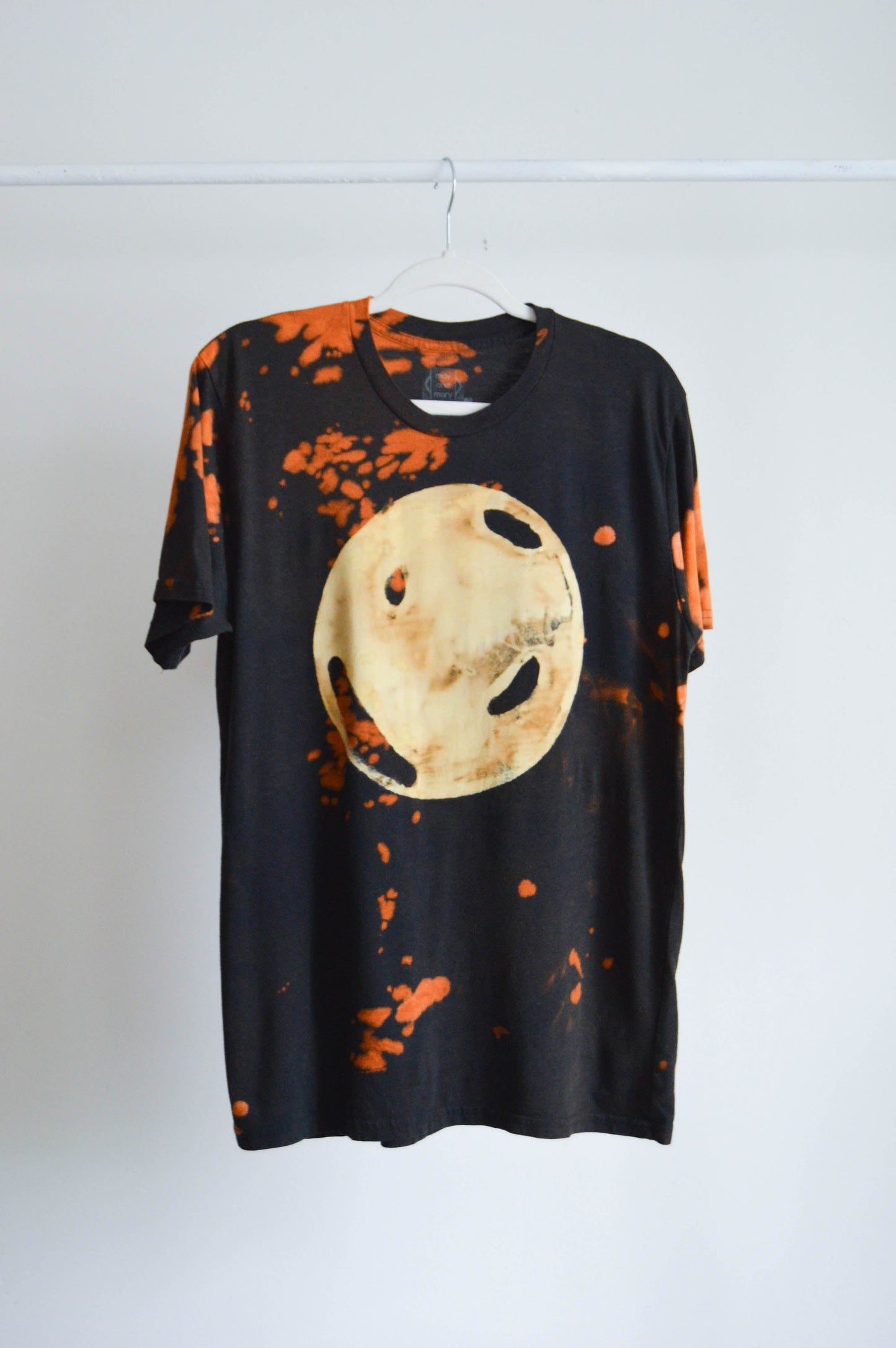 May and Mary Fire Moon REVAMPED Tie Dyed Bamboo Gender Neutral T-Shirt