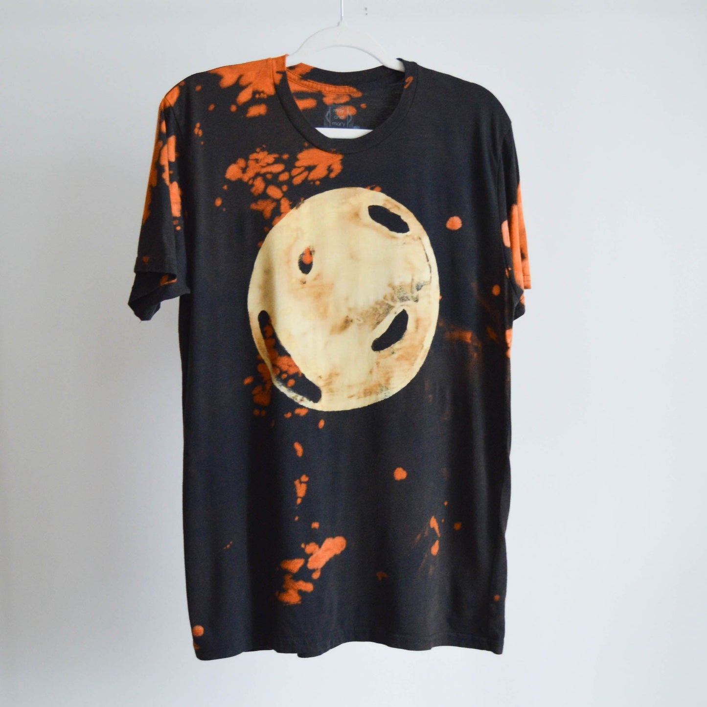 May and Mary Fire Moon REVAMPED Tie Dyed Bamboo Gender Neutral T-Shirt