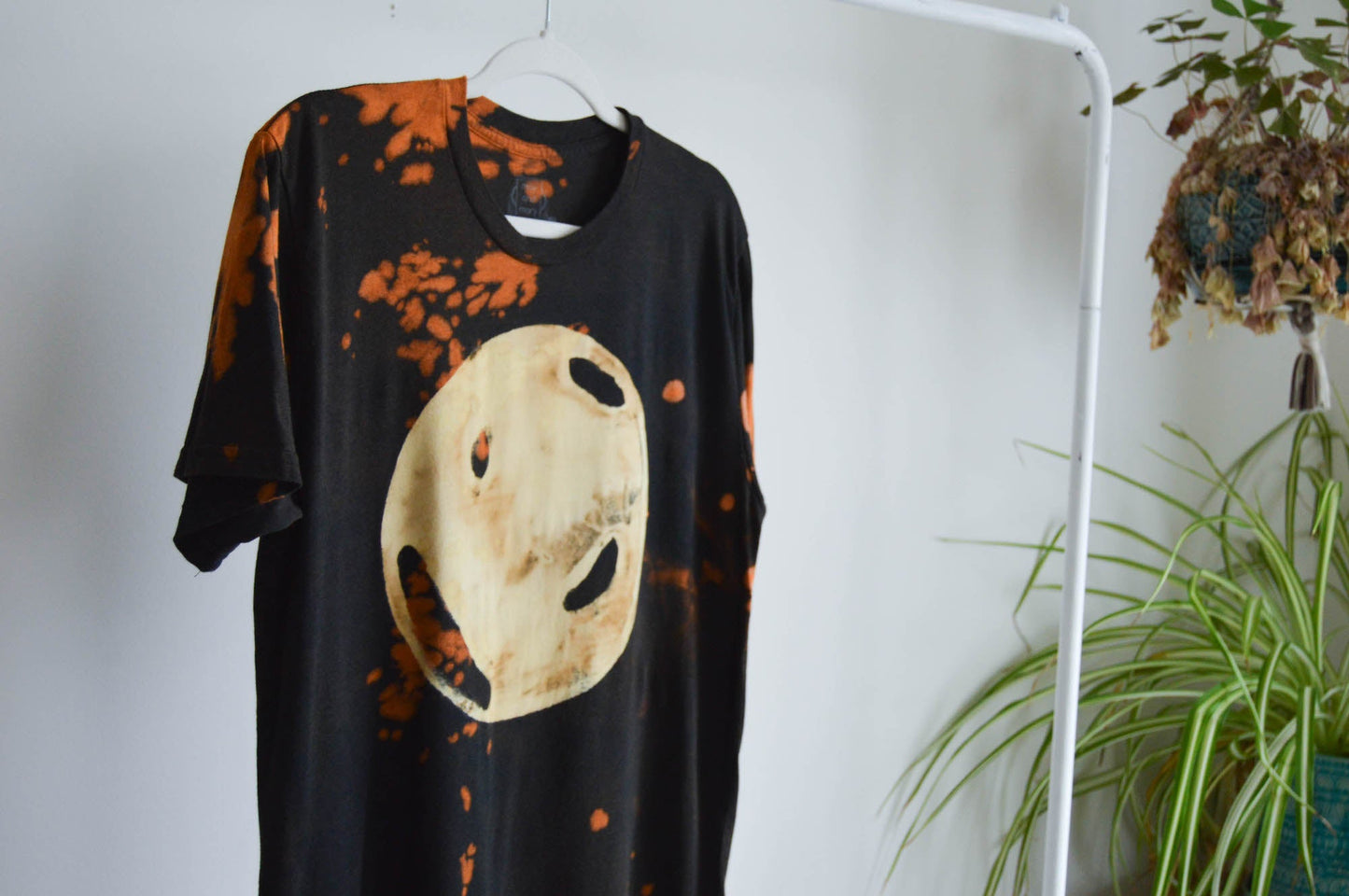 May and Mary Fire Moon REVAMPED Tie Dyed Bamboo Gender Neutral T-Shirt