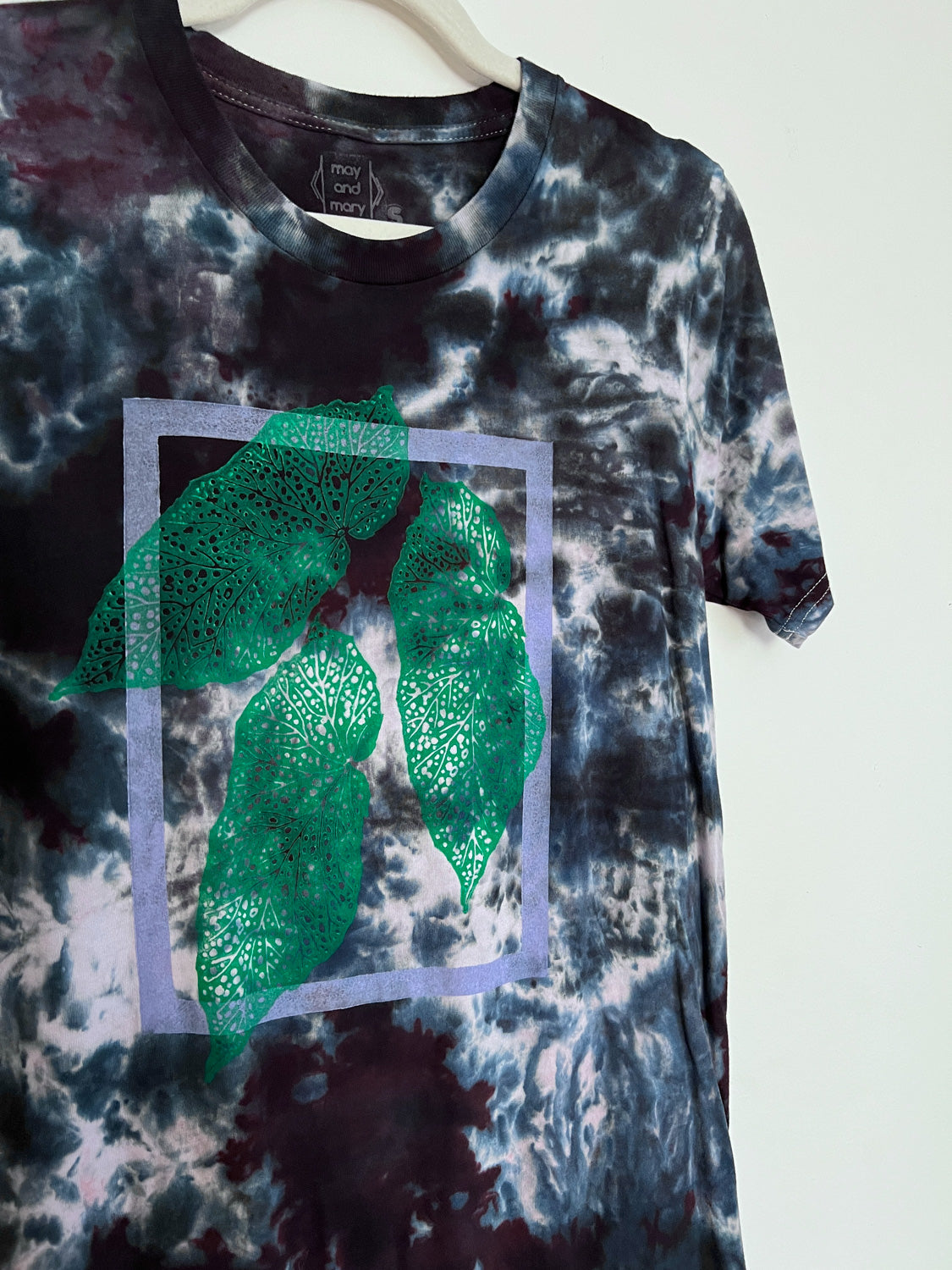 May and Mary Short Sleeve Bamboo T-Shirt - Witchy Begonia