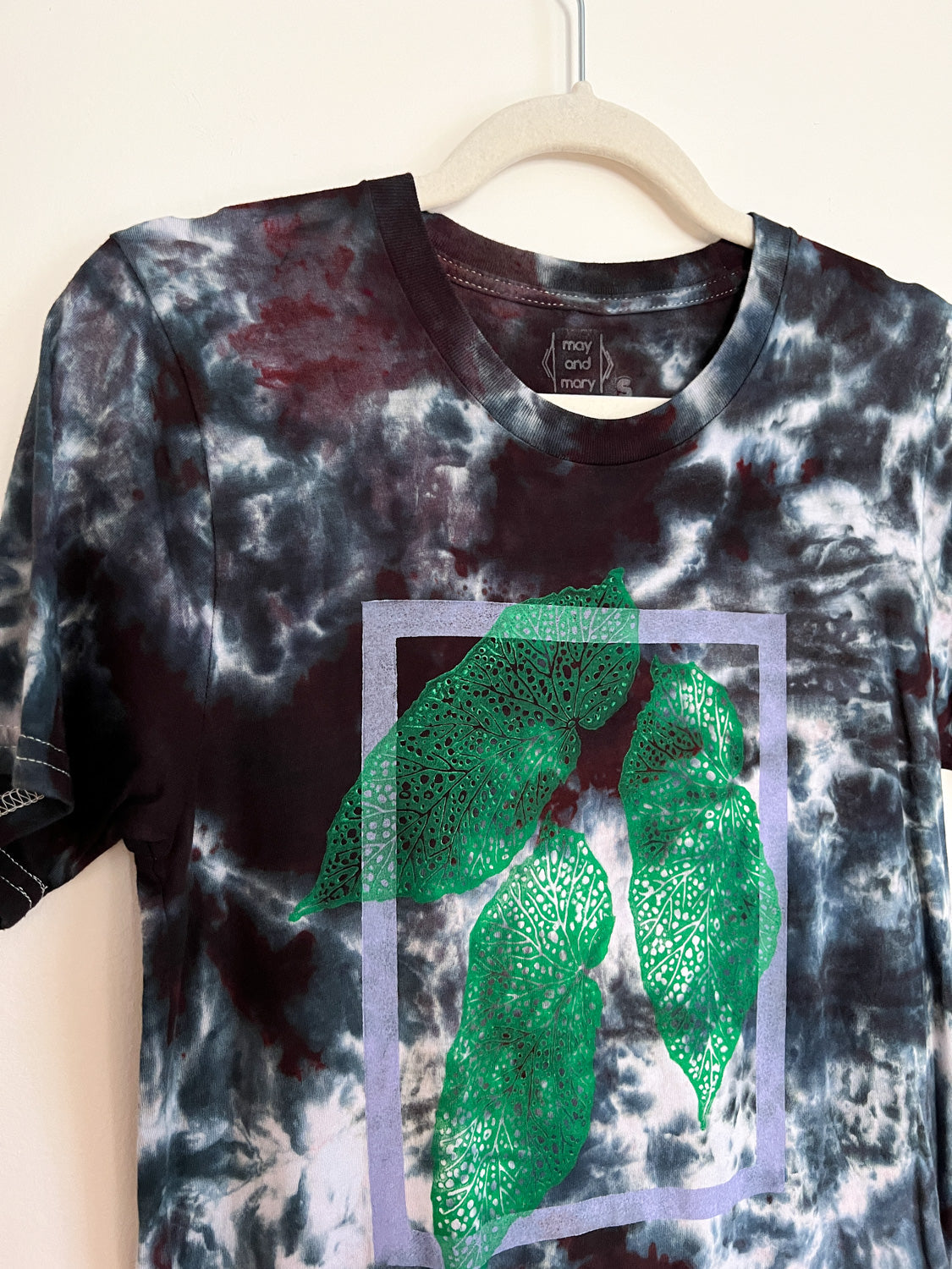 May and Mary Short Sleeve Bamboo T-Shirt - Witchy Begonia