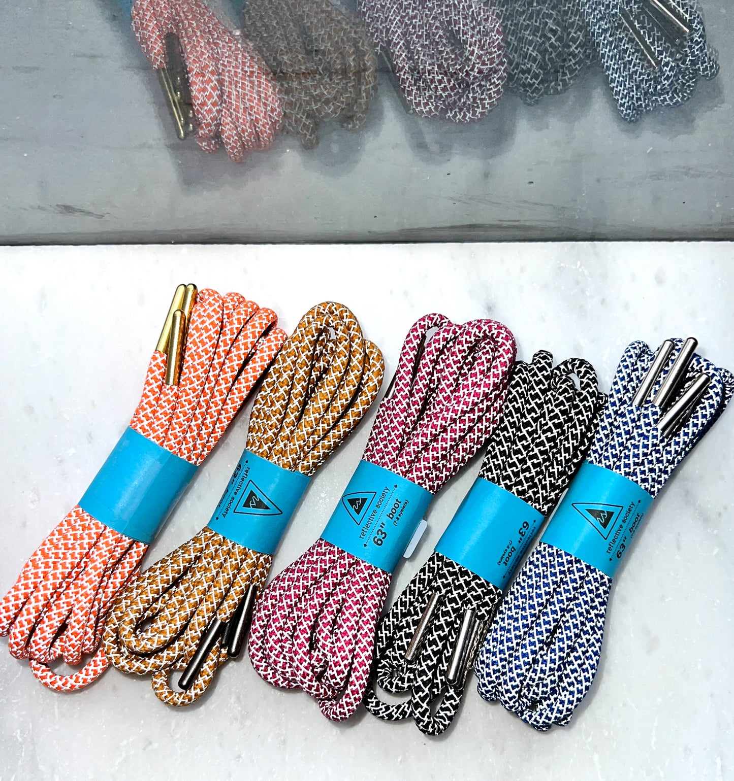 Reflective Society Round Boot Laces
