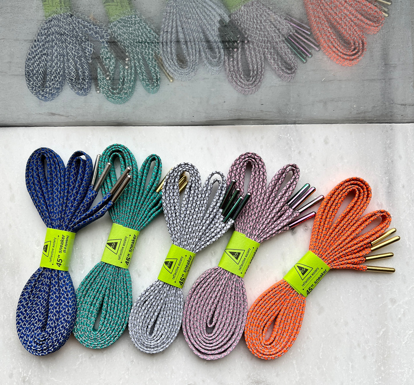 Reflective Society Flat Sneaker Laces