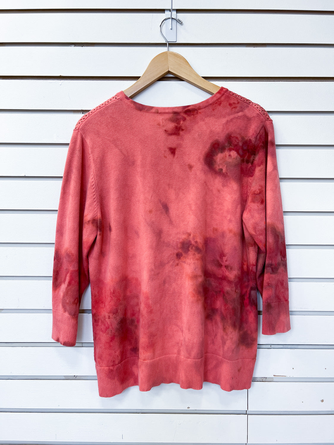 Feel Goods Rework - rust ice dye - cardigan