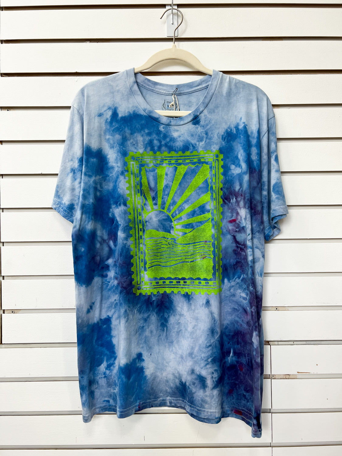 May and Mary Short Sleeve Bamboo T-Shirt - Ocean Stamp