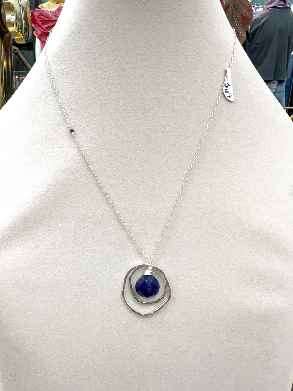 Elysium Jewelry silver and lapis necklace