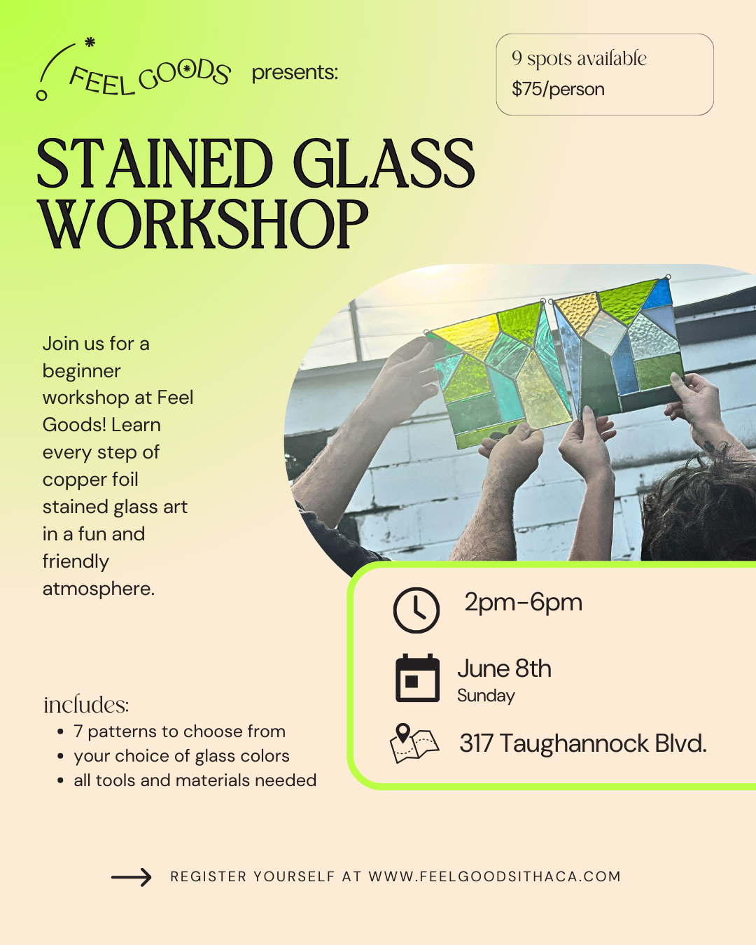 June 8th Stained Glass Workshop