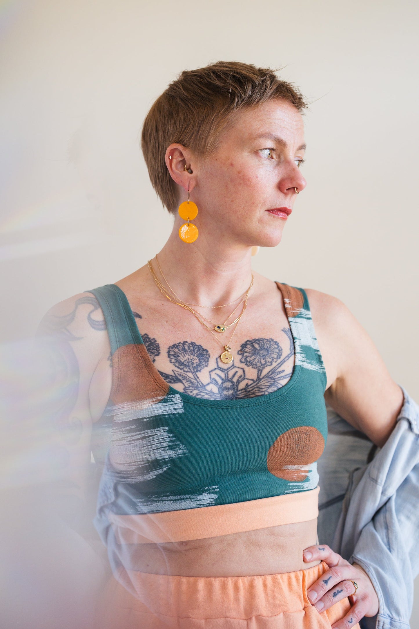 May and Mary Handmade Bra Top - Forest Birch