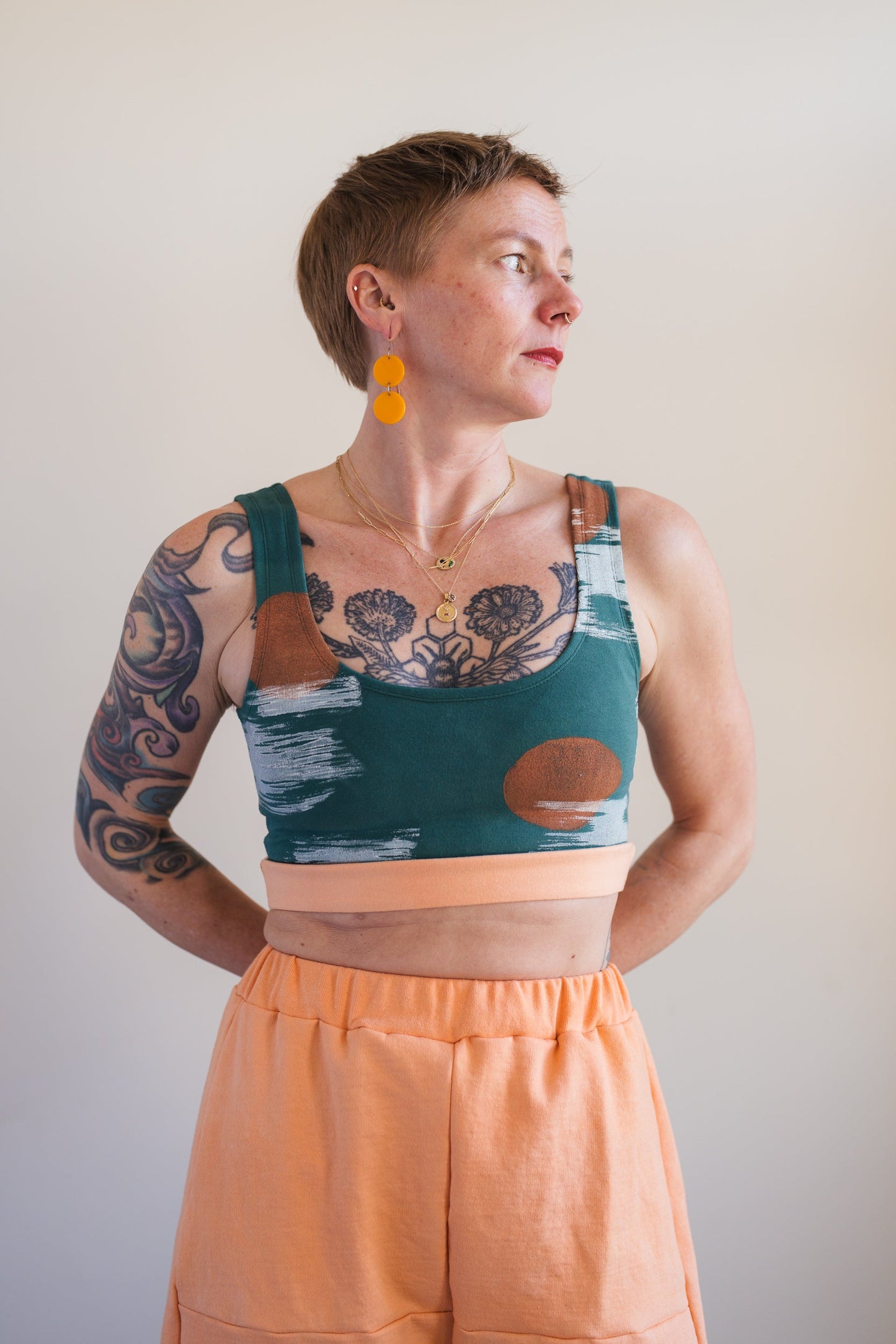 May and Mary Handmade Bra Top - Forest Birch