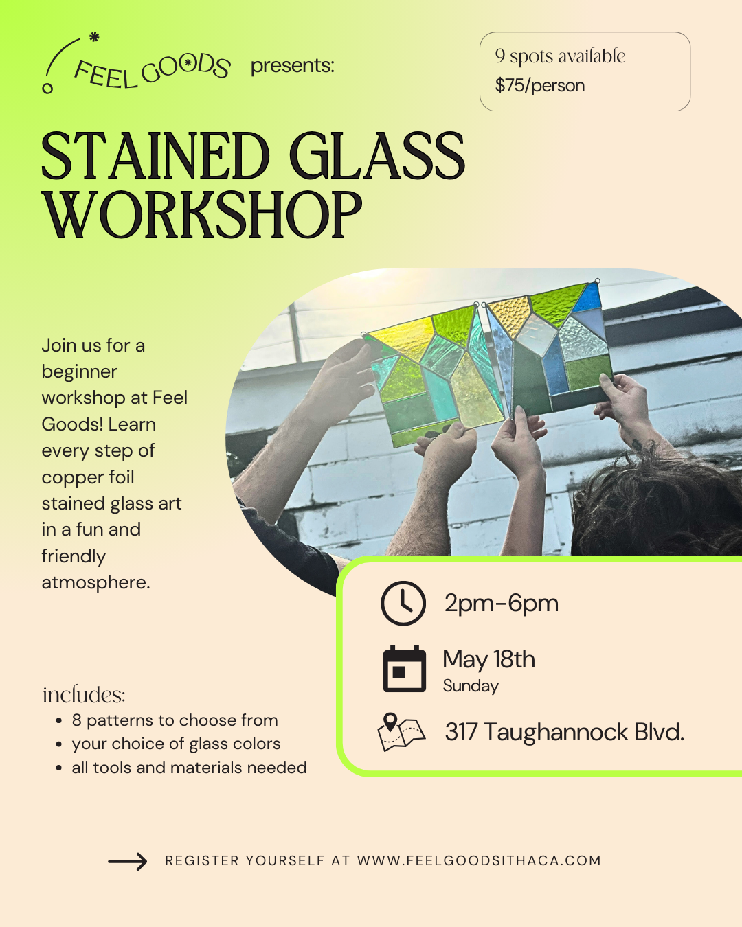 May 18th Stained Glass Workshop