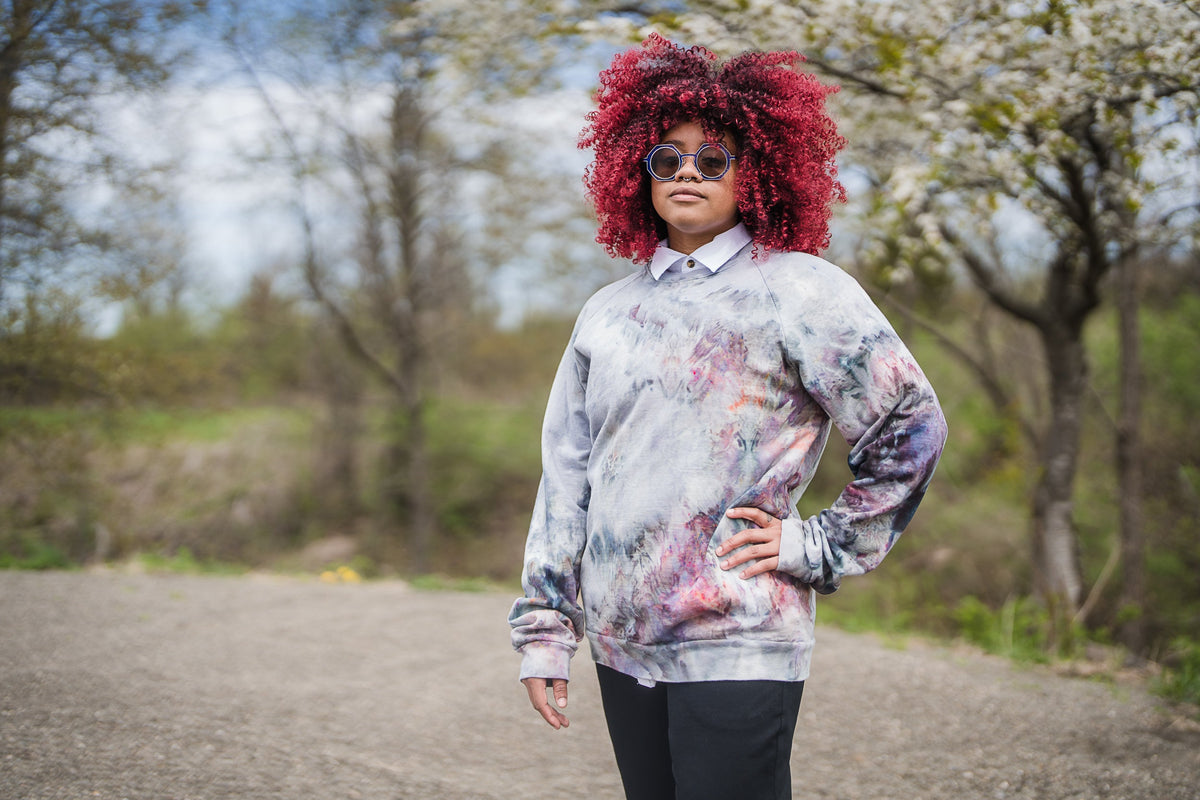 May and Mary Ice Dyed Organic Cotton Sweatshirt- New Spring