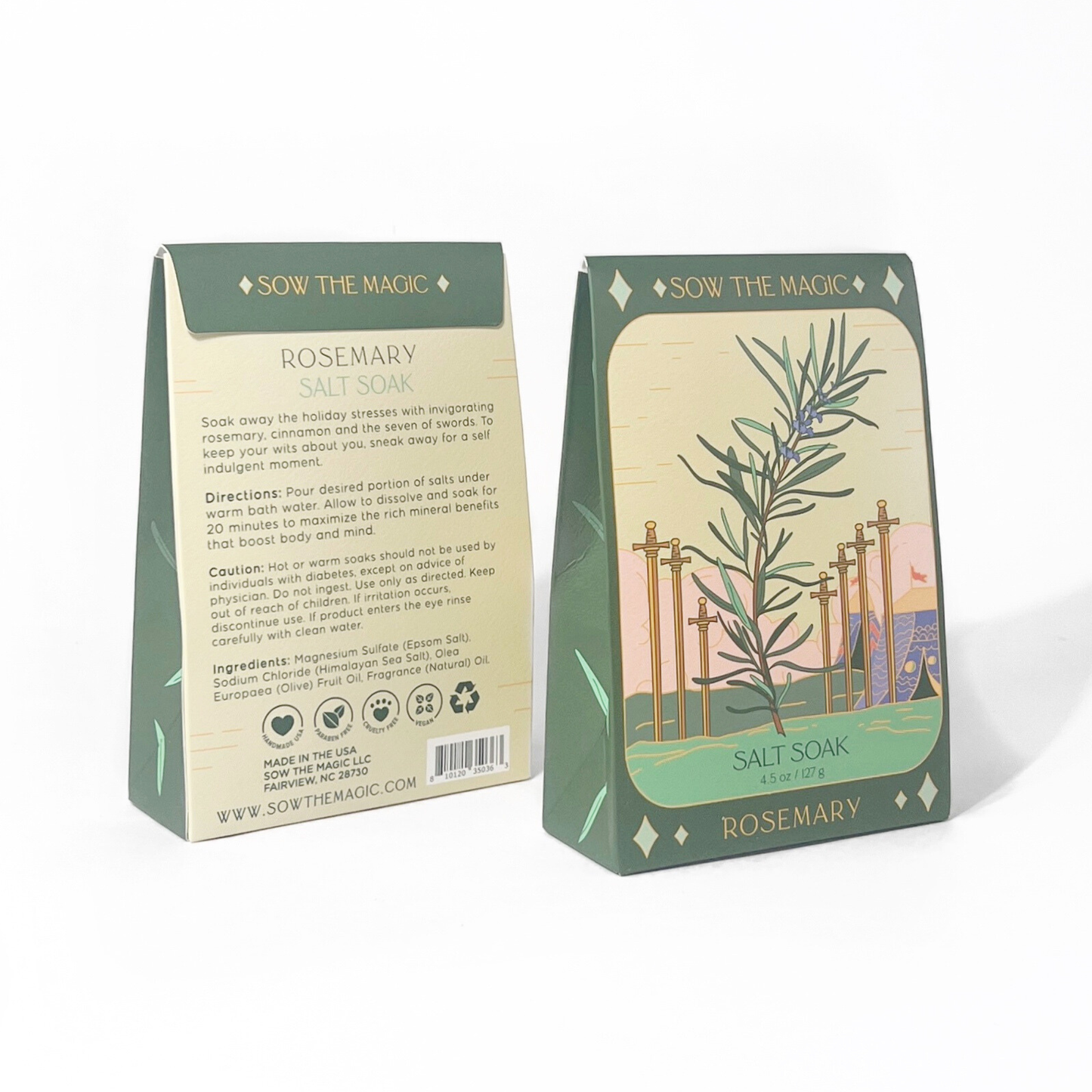 Sow the Magic - Rosemary Tarot Bath Salt Soak