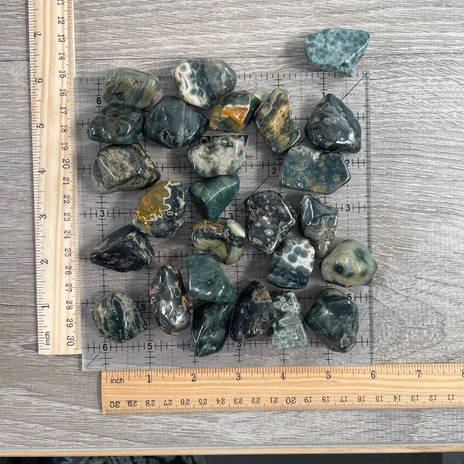 Keystone Crystals - Ocean Jasper Tumbled Stones