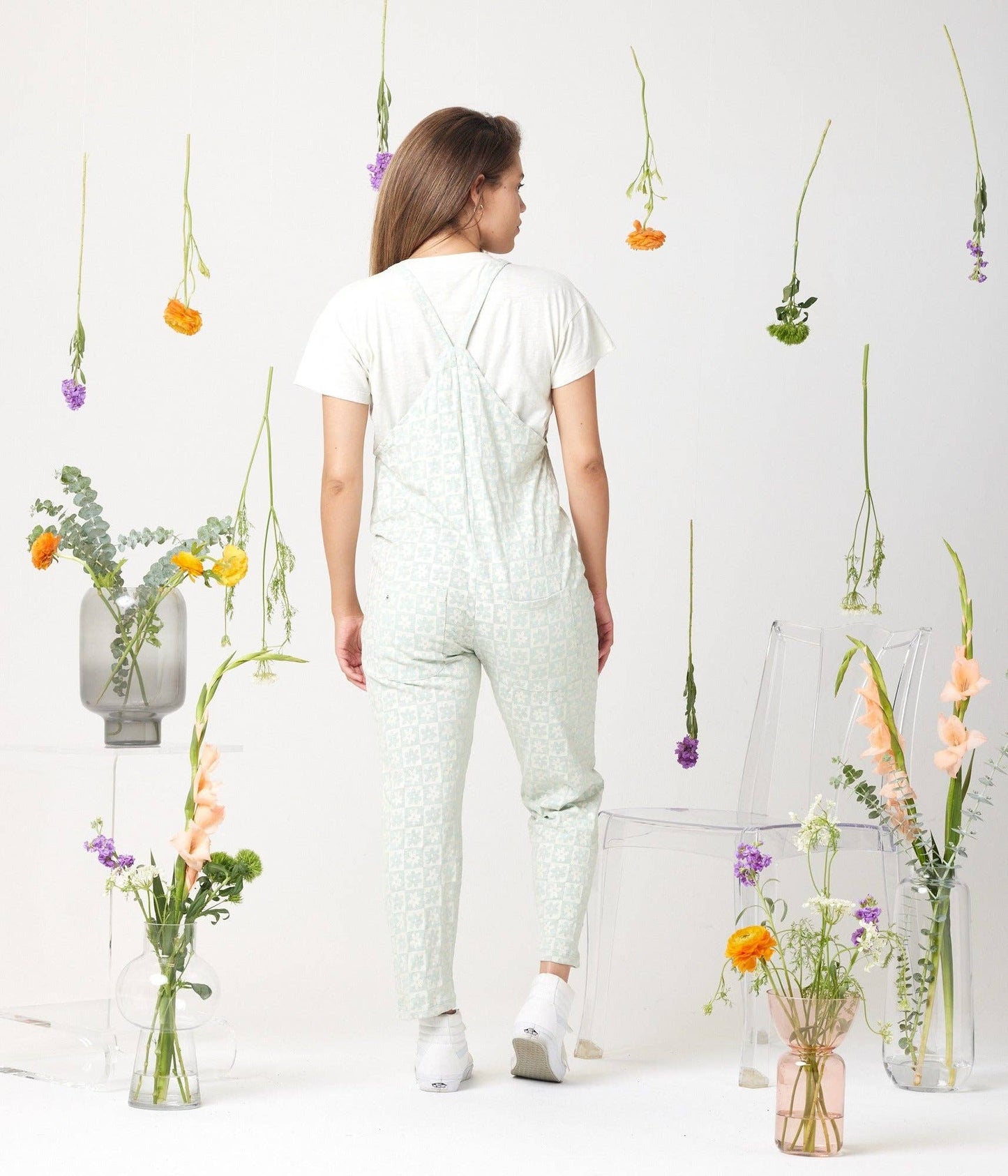 Rhythm Adjustable Overall: Retro Floral / M