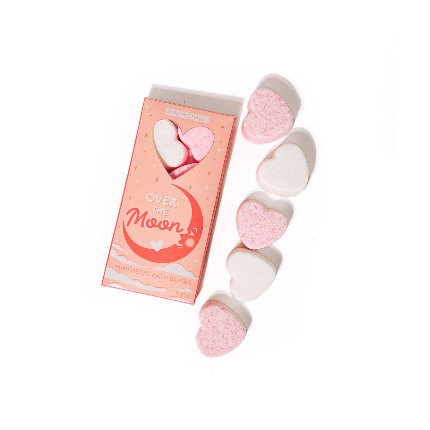 Sow the Magic Over the Moon Mini Sweet Heart Bath Bombs Gift Set