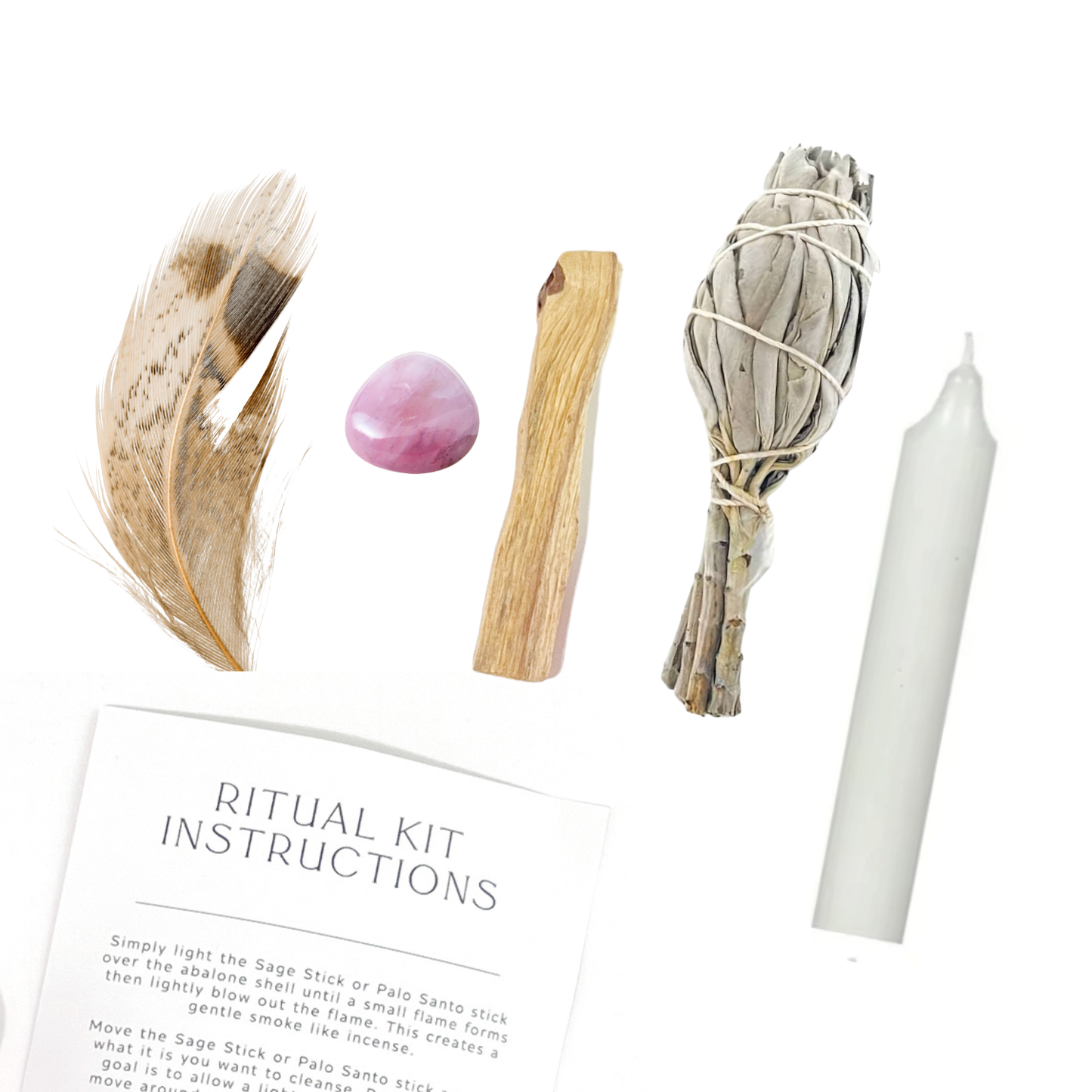 Sow the Magic Love Ritual Kit Jar with Rose Quartz, Palo Santo + Sage