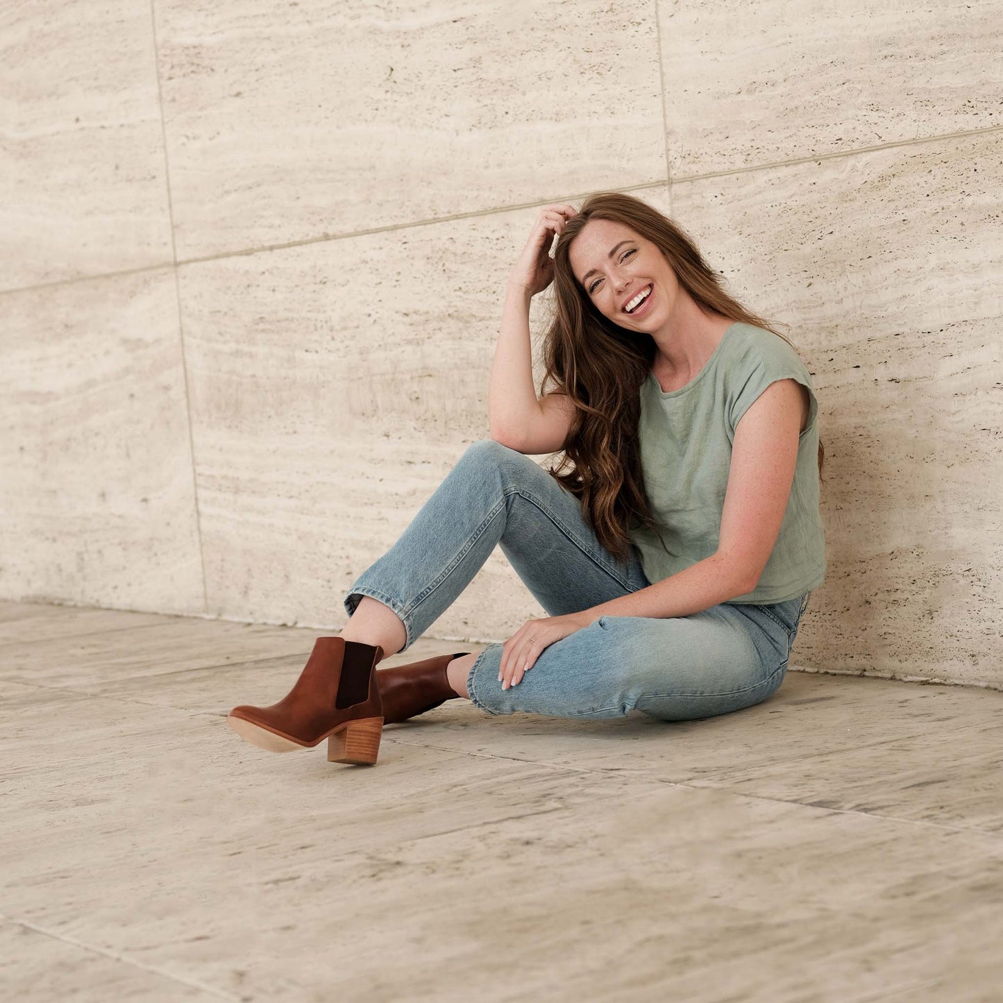 Nisolo Heeled Chelsea Boot Brandy