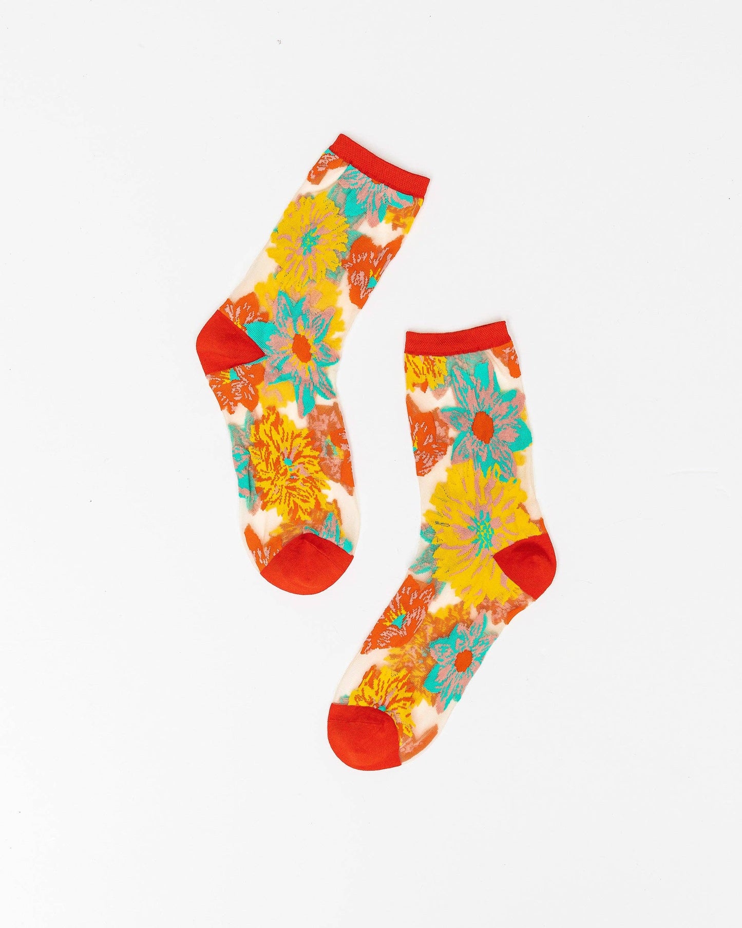 Sock Candy - Flower Power Sheer Crew Sock