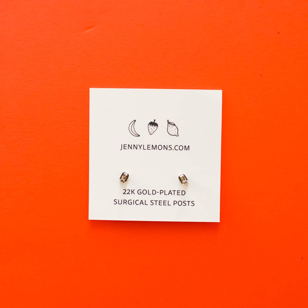 Jenny Lemons Strawberry Enamel Earrings