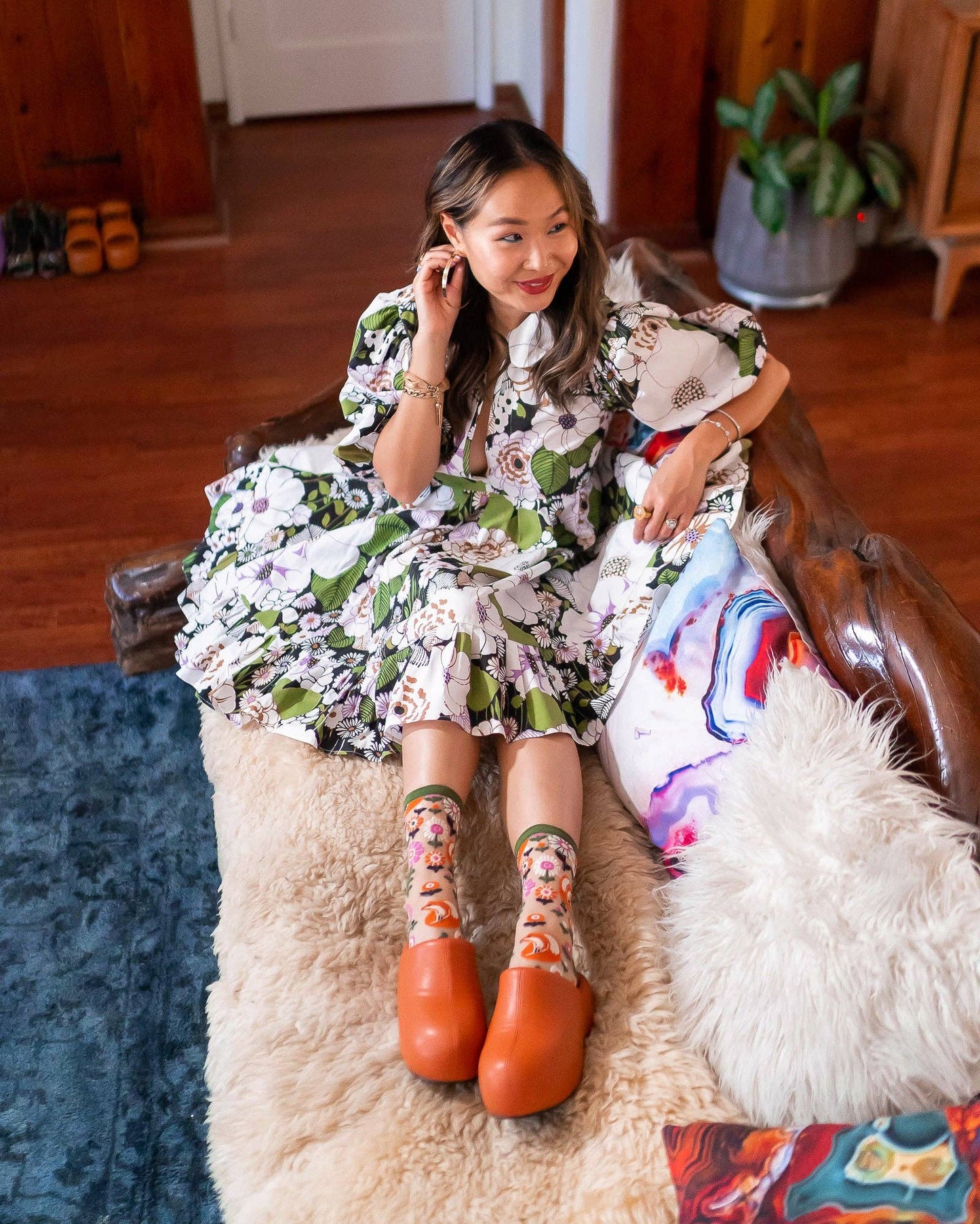 Sock Candy - Feeling Foxy Sheer Crew Sock