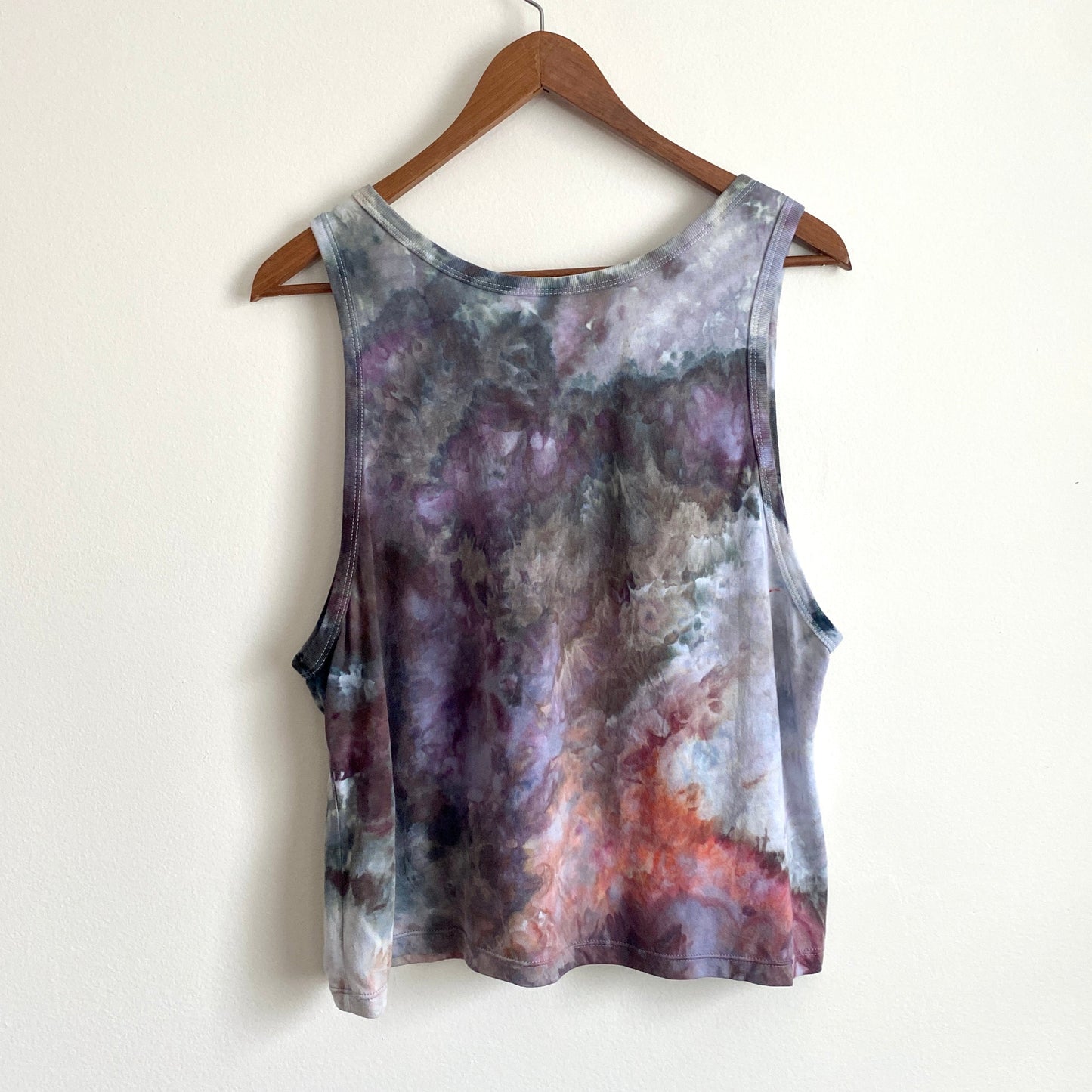 May and Mary Tie Dyed Loose Crop Tank - New Spring