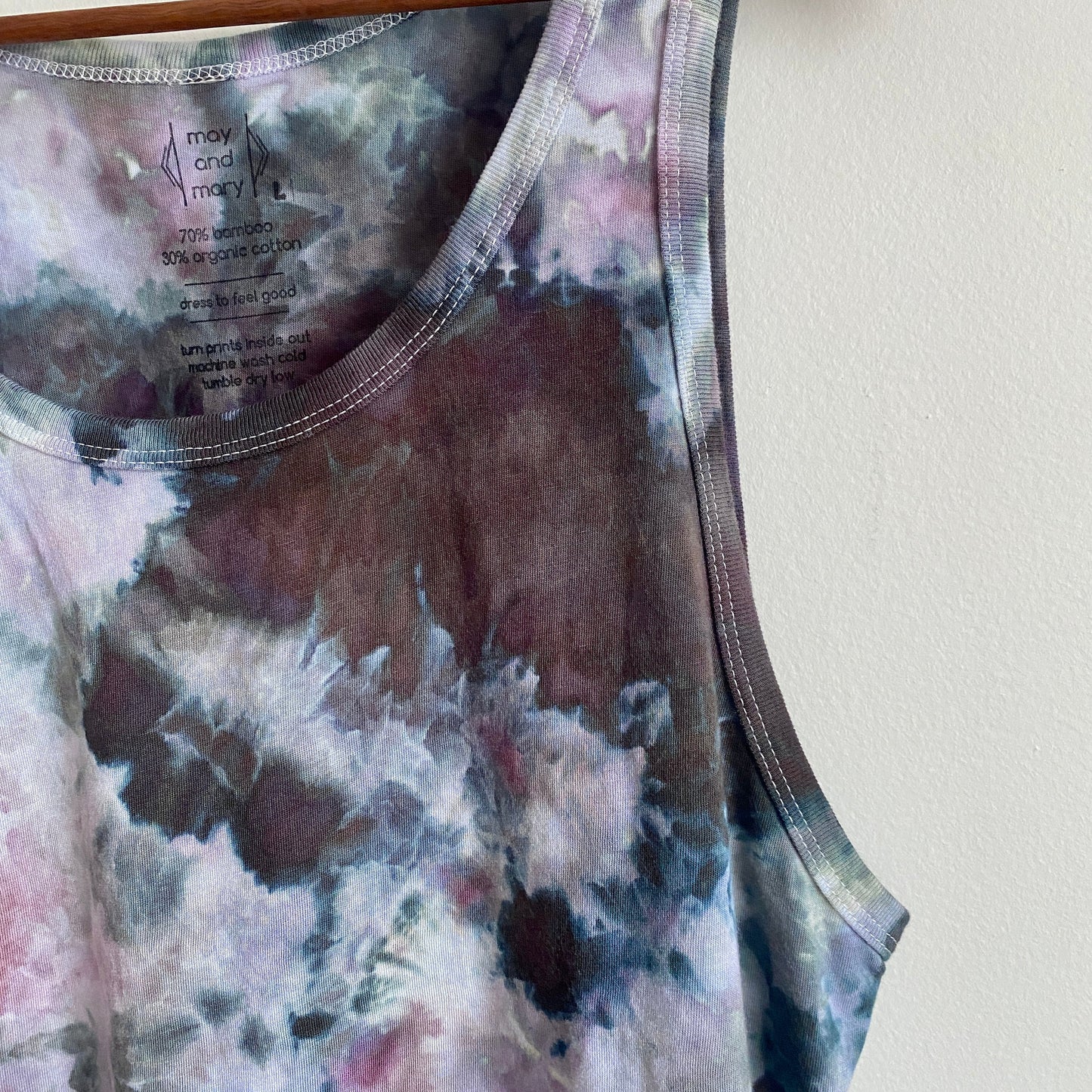 May and Mary Tie Dyed Loose Crop Tank - New Spring