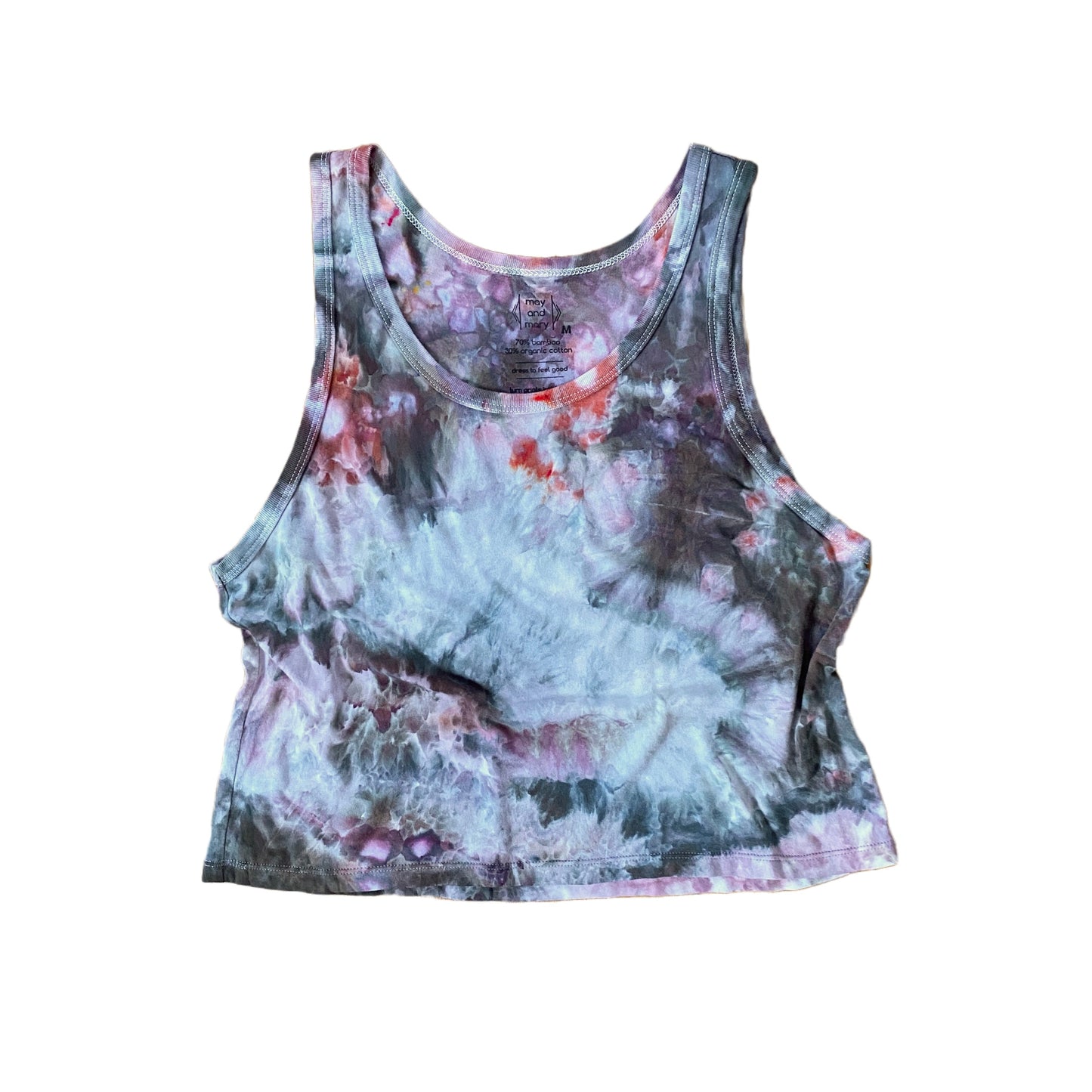 May and Mary Tie Dyed Loose Crop Tank - New Spring