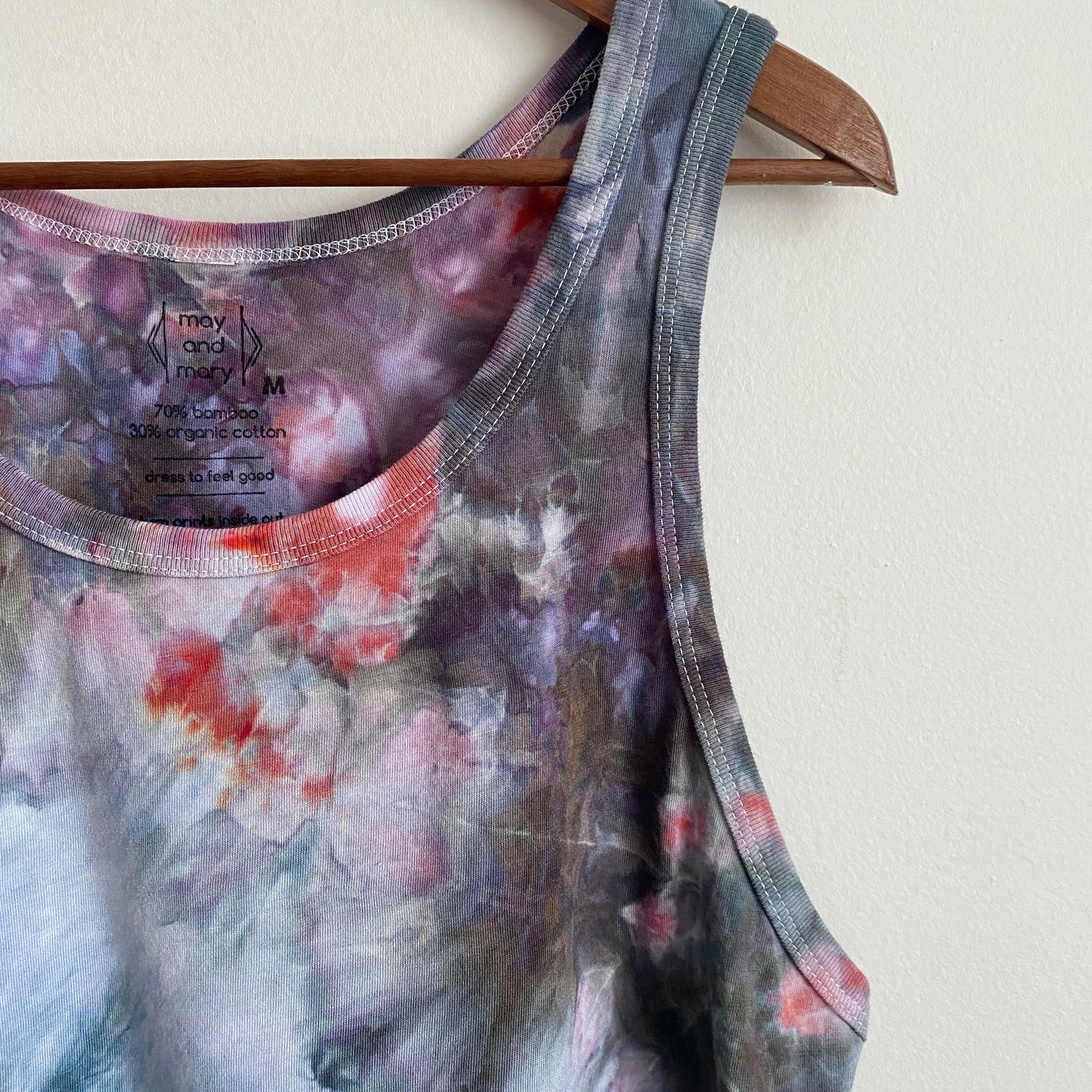 May and Mary Tie Dyed Loose Crop Tank - New Spring