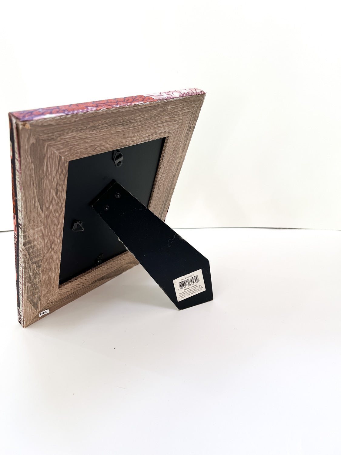 Ankara Picture Frame - warm patterned flowers