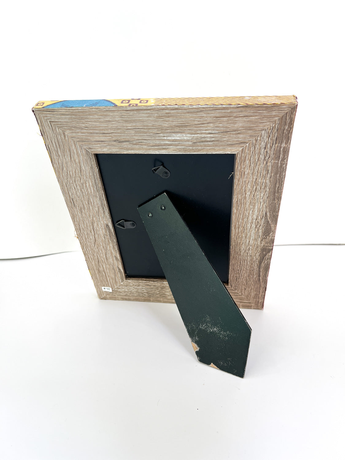 Ankara Picture Frame - large Chartreuse and teal