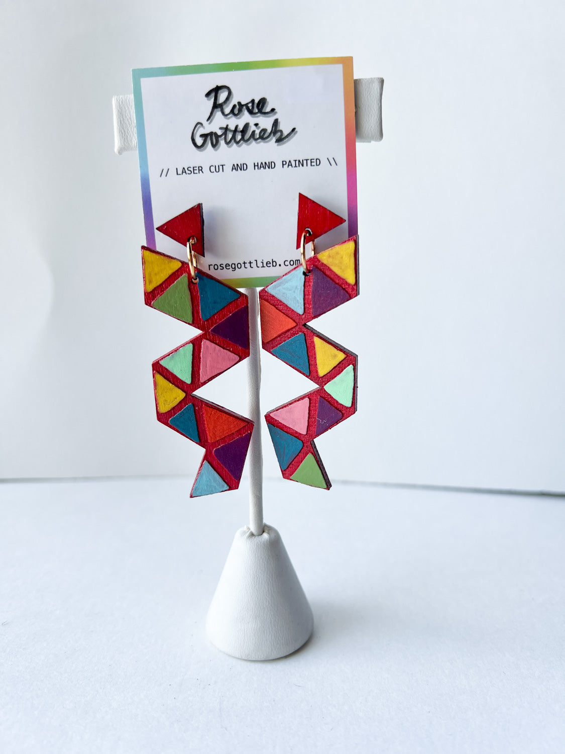 Rose Gottlieb Earrings - geometric squiggles