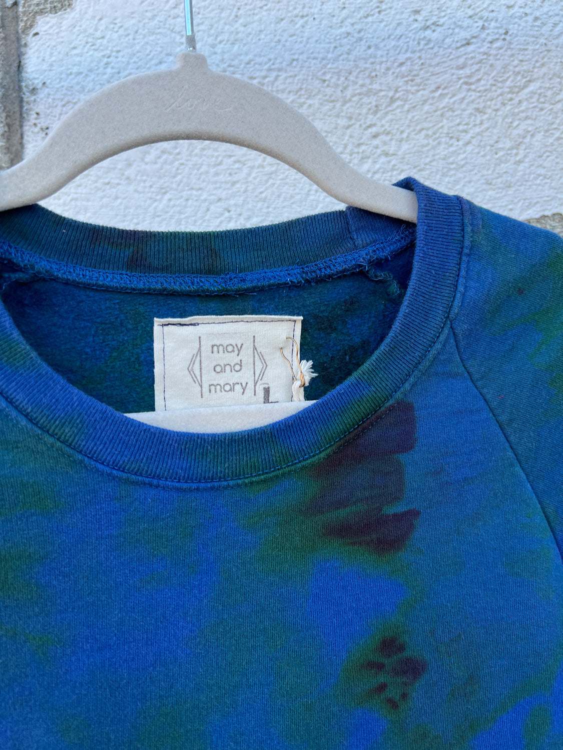 May and Mary Ice Dyed Organic Cotton Sweatshirt- Earth