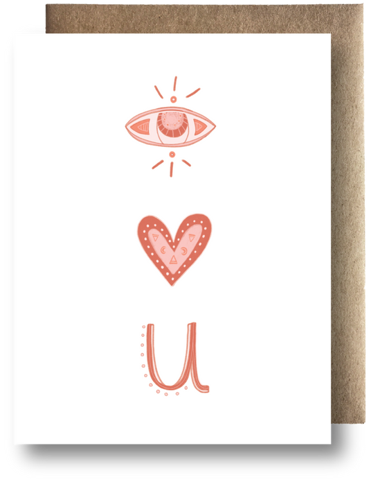 Maija Rebecca Handdrawn Eye Love You