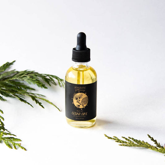 Seagrape Apothecary Cedar Lime Beard and Scalp Serum