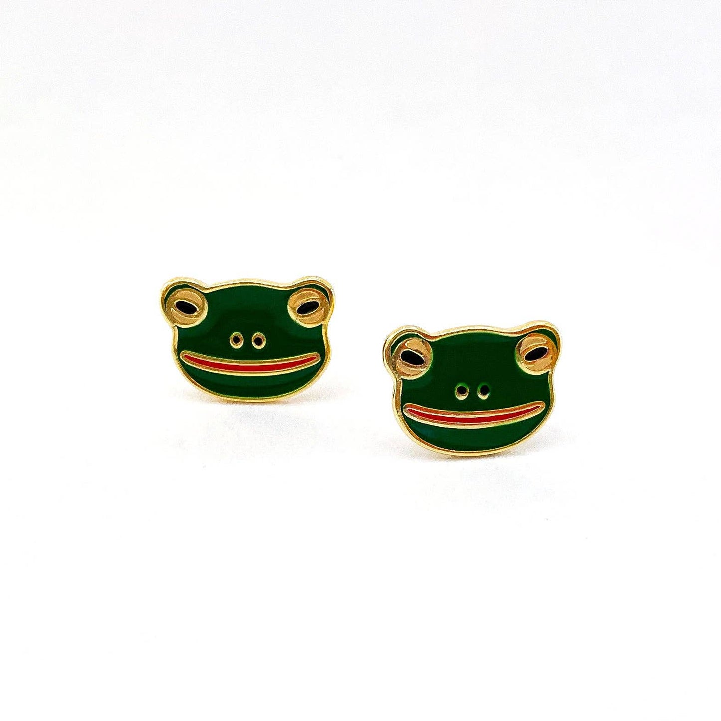 *SALE* Frog Enamel Earrings