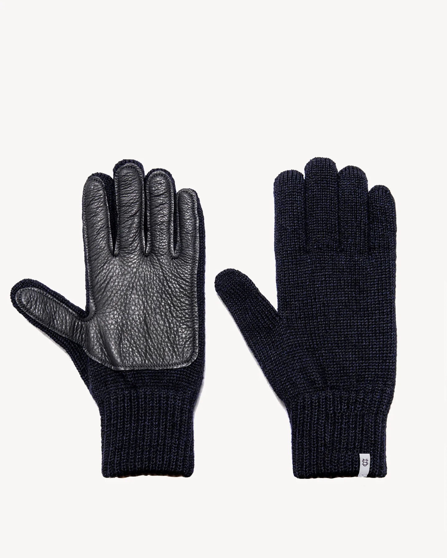Upstate Stock Navy Melange Ragg Wool Full Glove