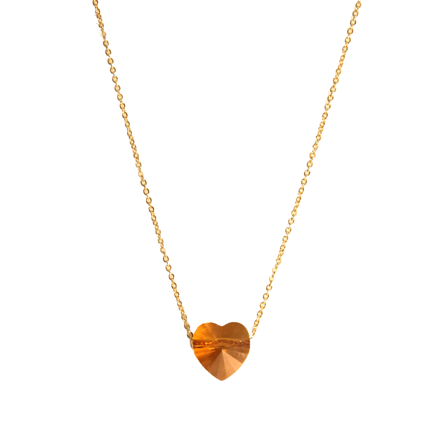 sunday girl | LTD edition heart crystal necklace topaz