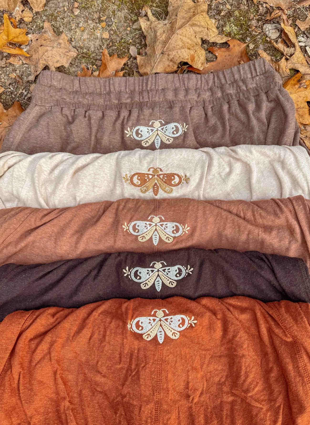 Gardenbelle - Tulum Moth Embroidered Hemp Pants
