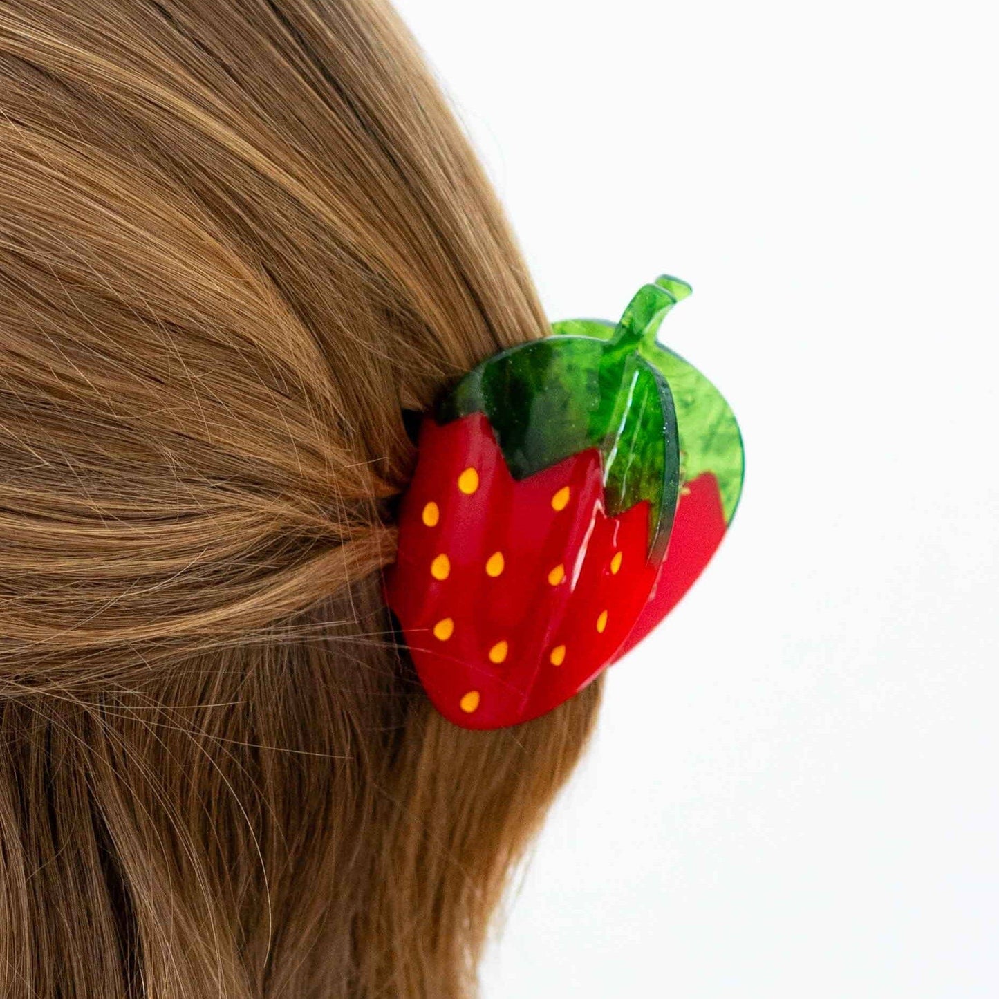 Jenny Lemons Midi Red Strawberry Hair Claw Clip