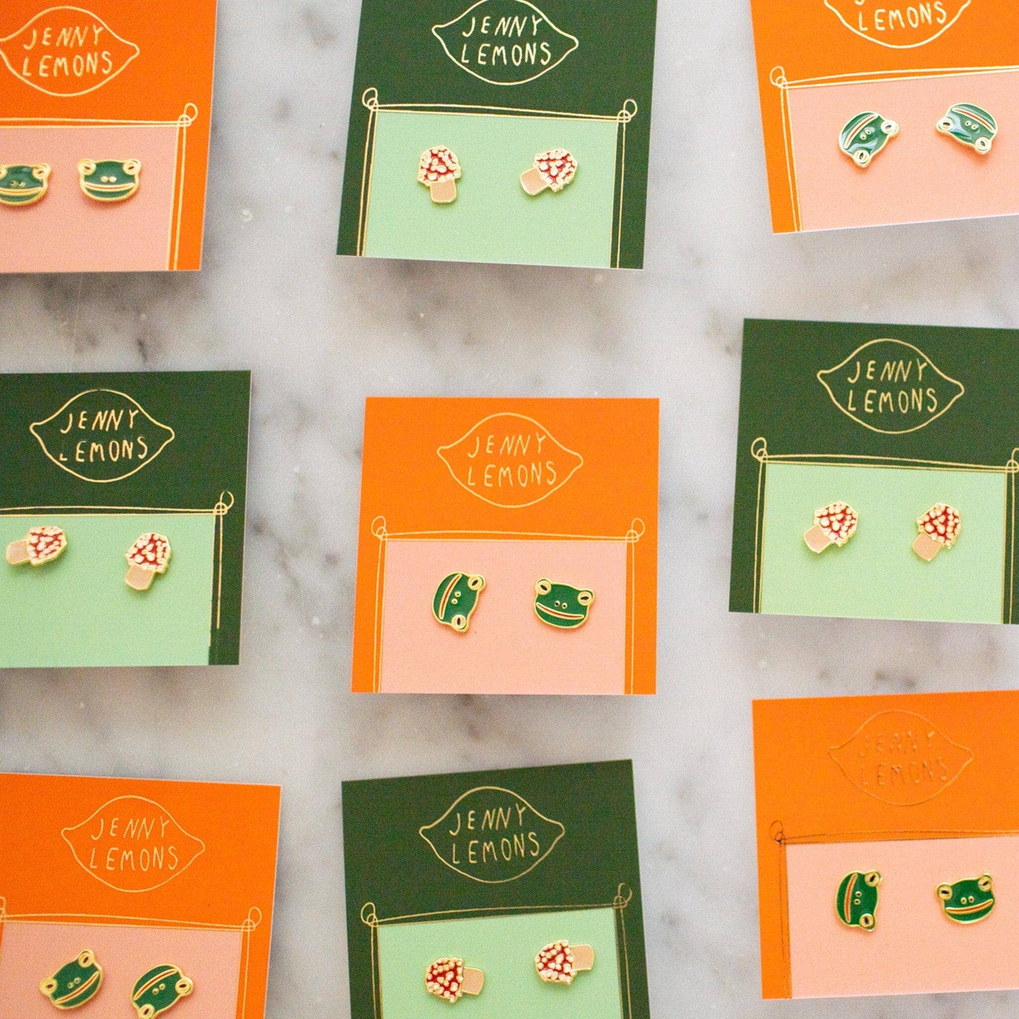 *SALE* Frog Enamel Earrings
