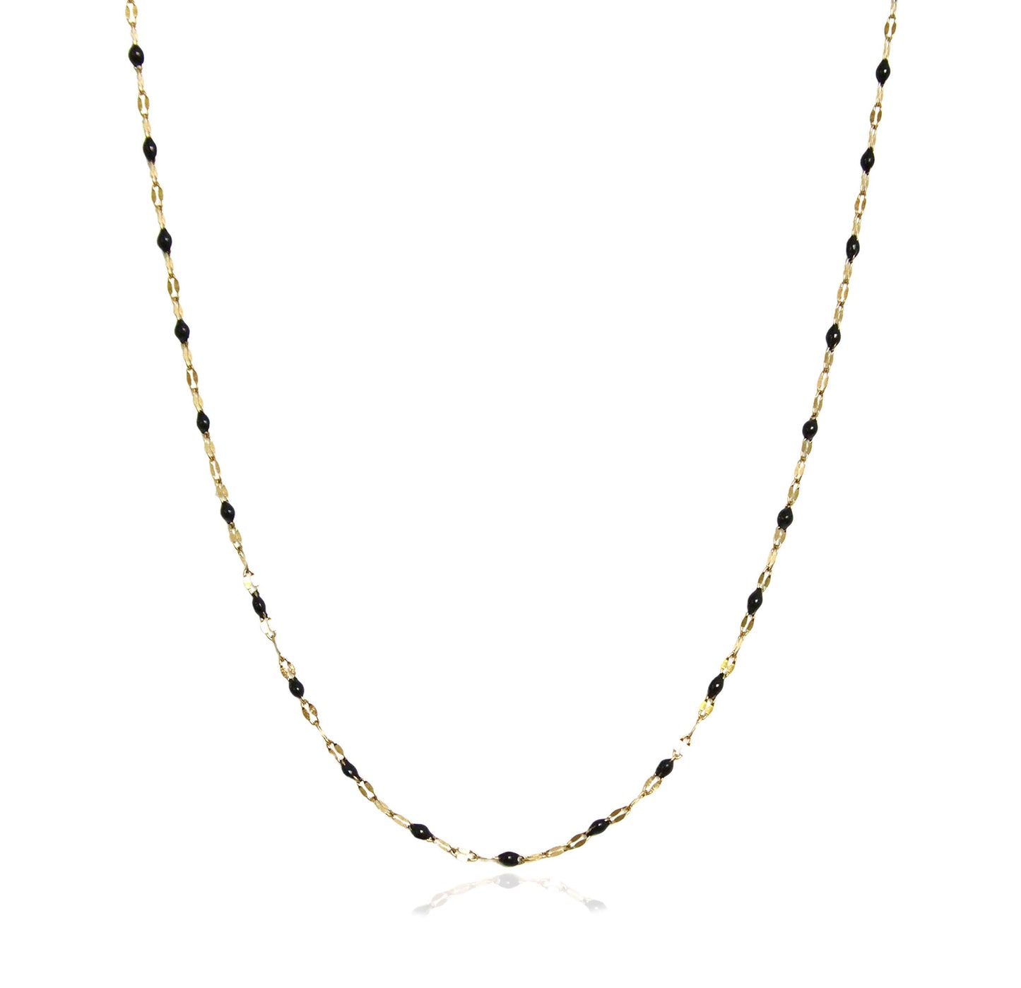 Sunday Girl - Black Dots layering chain necklace