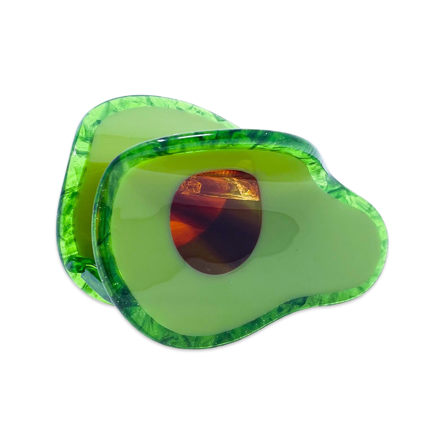 Jenny Lemons Midi Avocado Hair Claw Clip