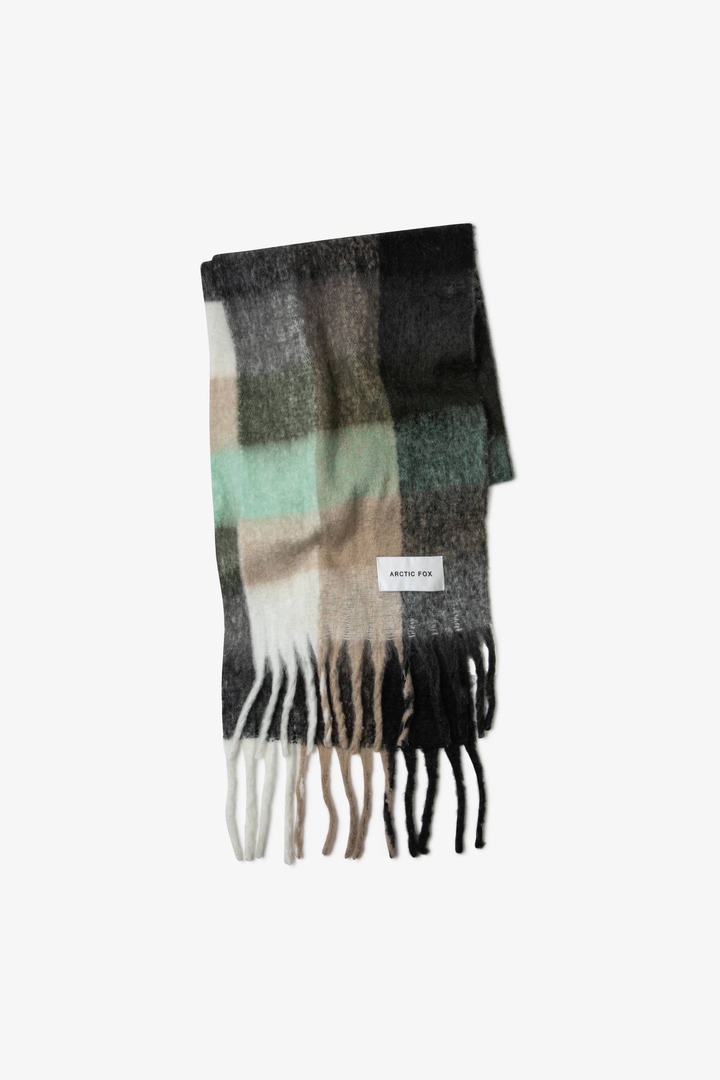 Arctic Fox The Reykjavik Scarf - 100% Recycled - Black Check - AW24